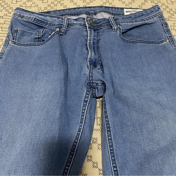 Men’s Axel Slim Stretch Jeans 34x34 Mens Medium Wash Blue - Picture 4 of 9